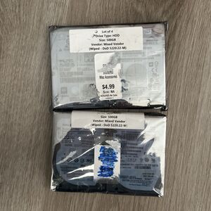Hard Drive Lot of 4 Internal Thin Laptop HDD 500GB Seagate Momentus WD Mixed